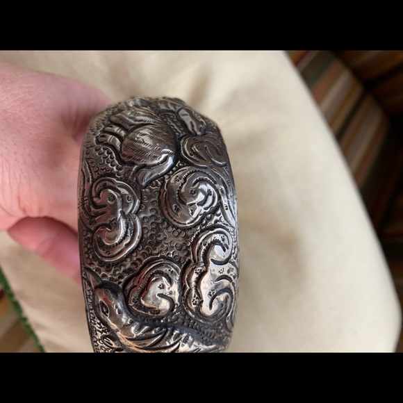 Pewter and bone bracelet - Picture 5 of 7